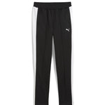 Puma Kids Pantalone Nero con Dettagli Bianchi a Contrasto per Bambine