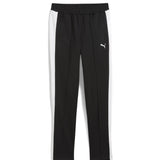 Puma Kids Pantalone Nero con Dettagli Bianchi a Contrasto per Bambine