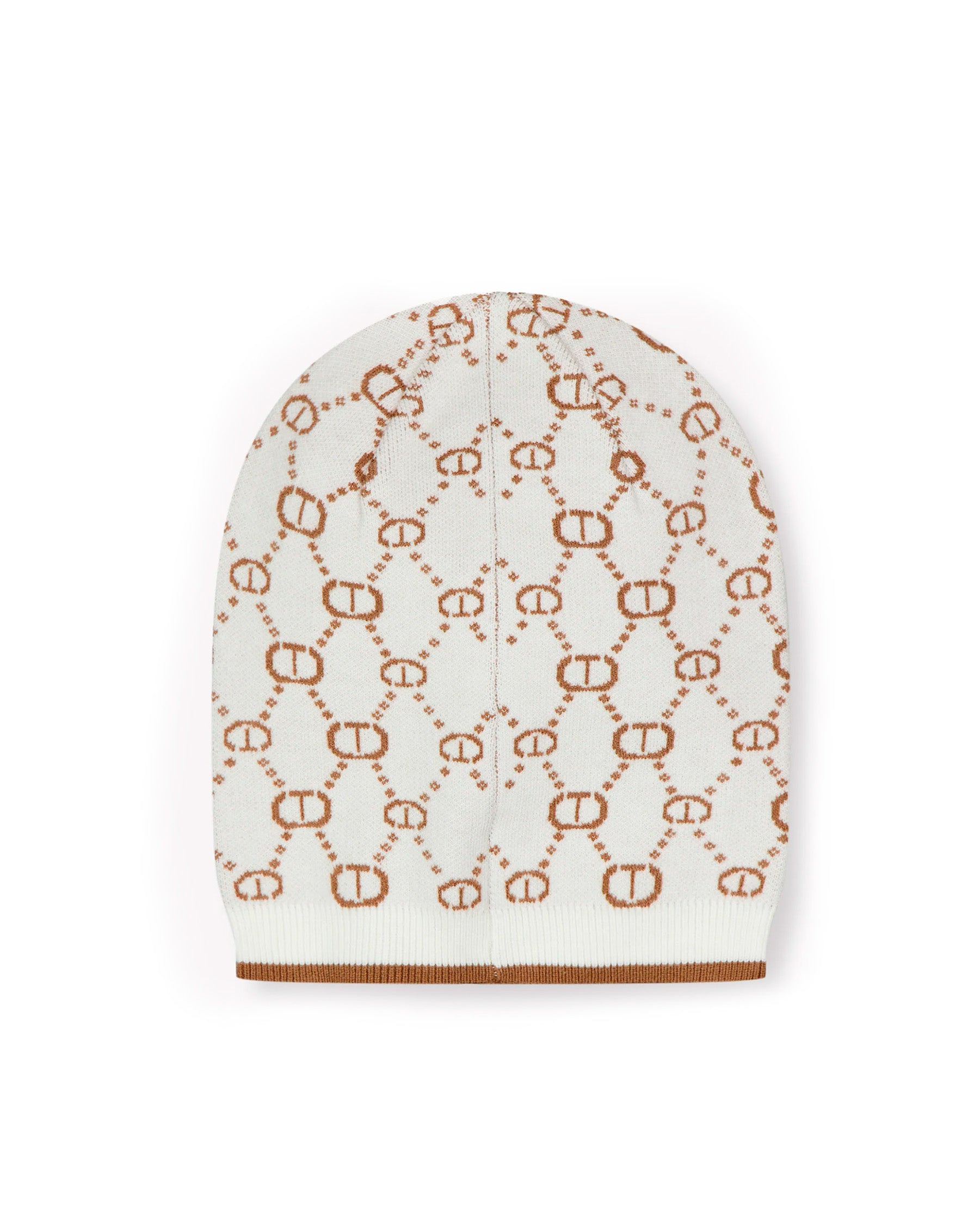 Twinset Kids Capello Milk con Motivo Multi Logo per Bambine