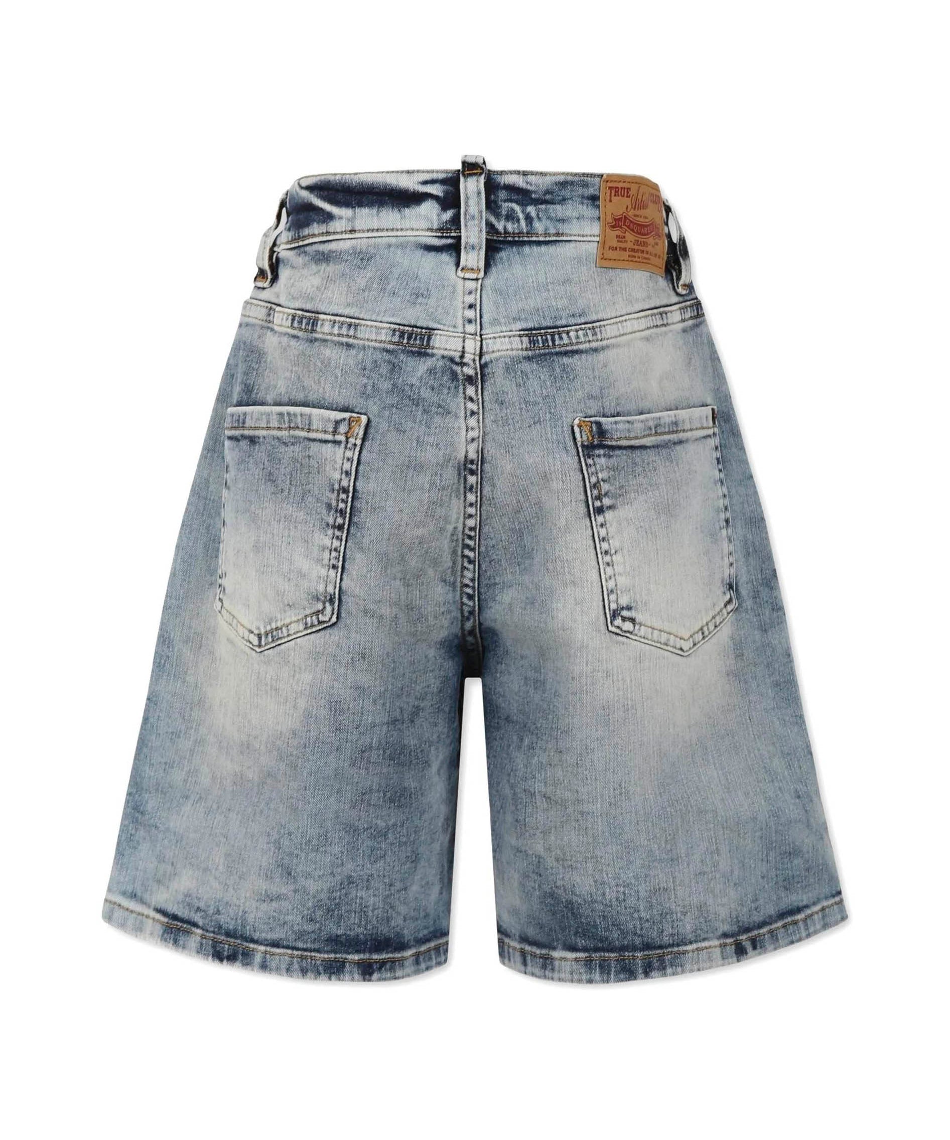 Dsquared2 Kids Bermuda Denim Sfumato per Bambini