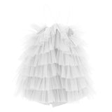 Pinko Kids Tuta Bianca con Tulle per Bambine