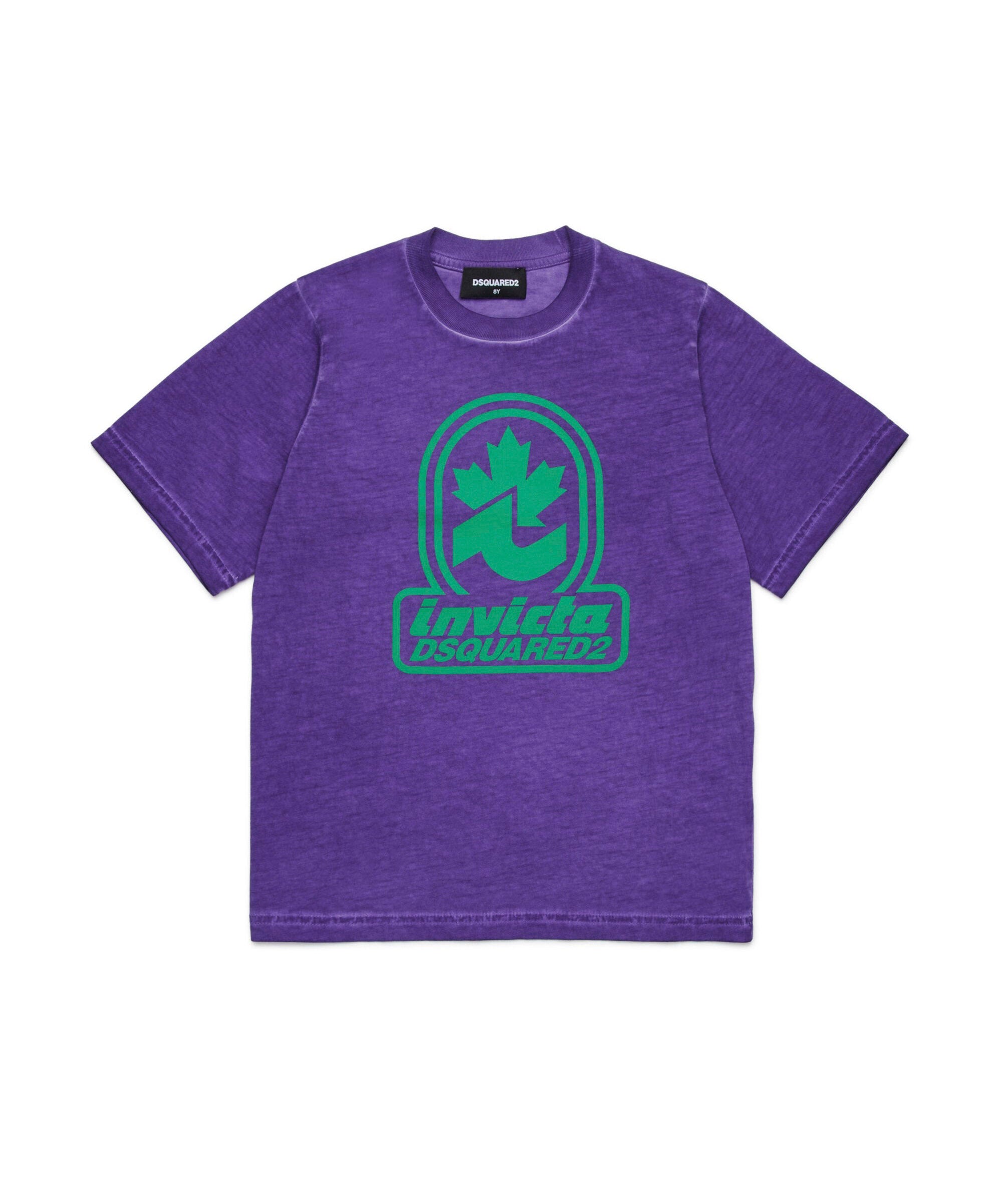 Dsquared2 Kids T-shirt Viola D2xInvicta per Bambini
