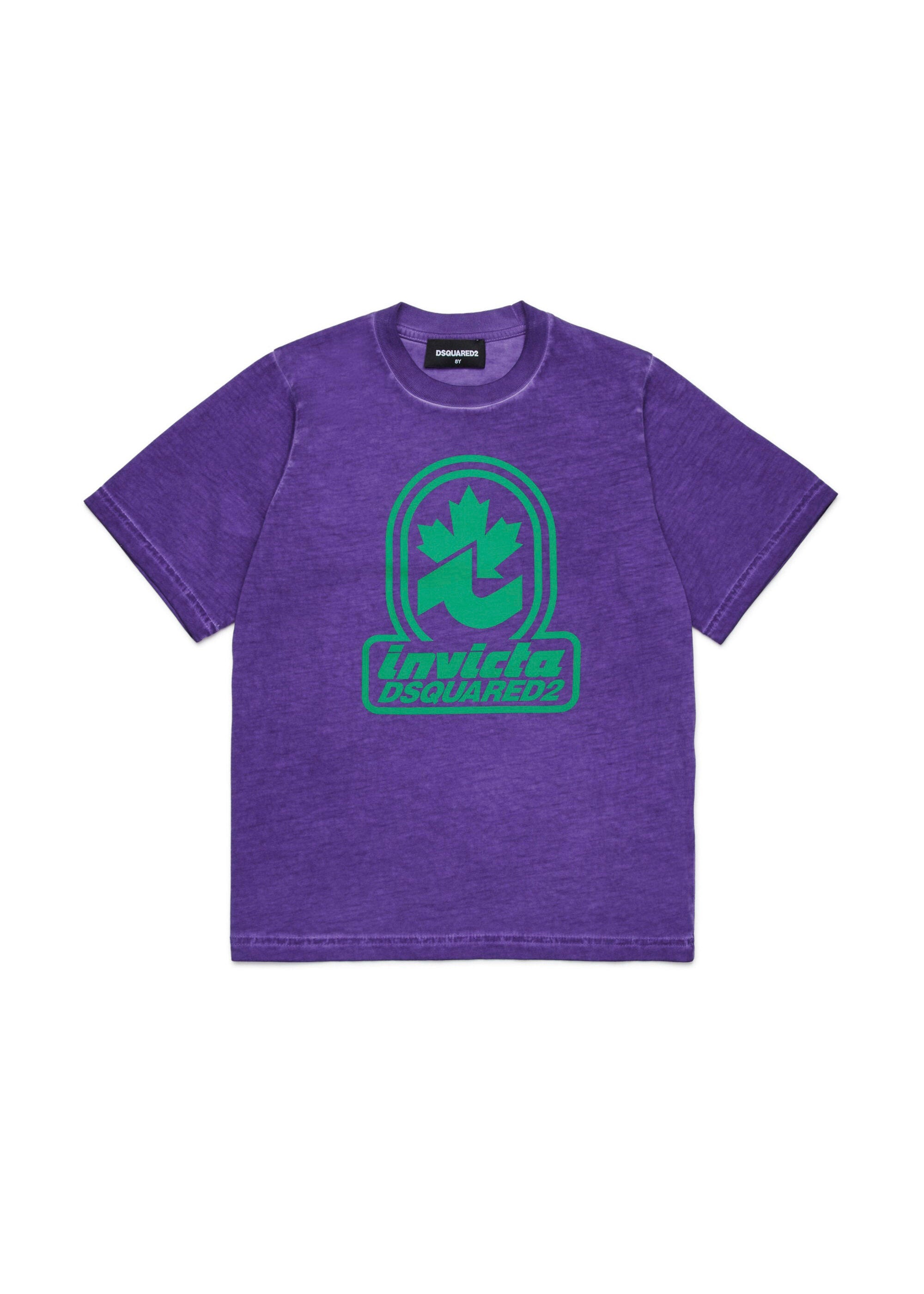 Dsquared2 Kids T-shirt Viola D2xInvicta per Bambini