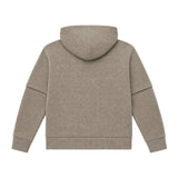 Yes London Kids Felpa Doppia Manica a Costine Beige con Targhetta Logo per BAmbini