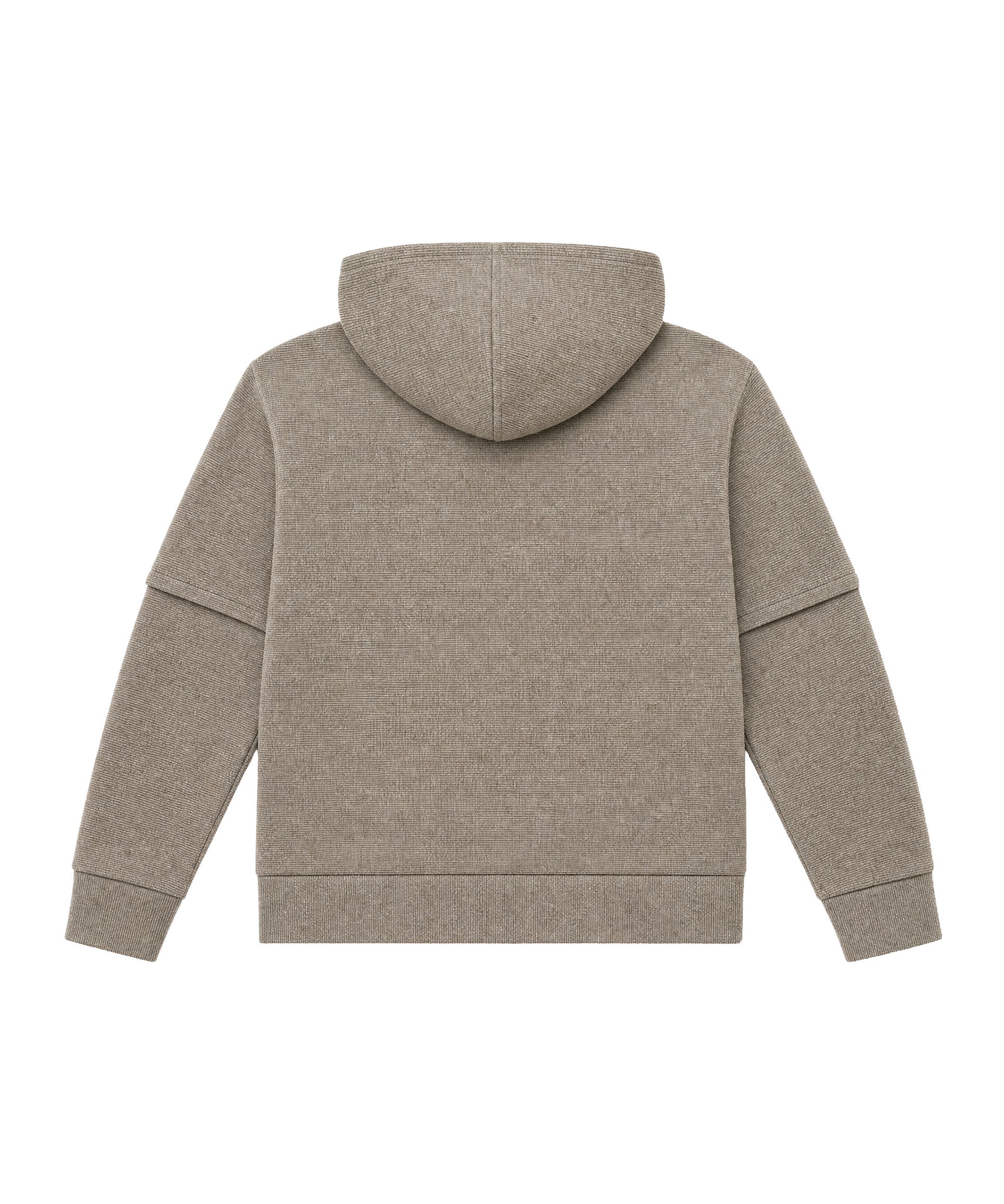 Yes London Kids Felpa Doppia Manica a Costine Beige con Targhetta Logo per BAmbini