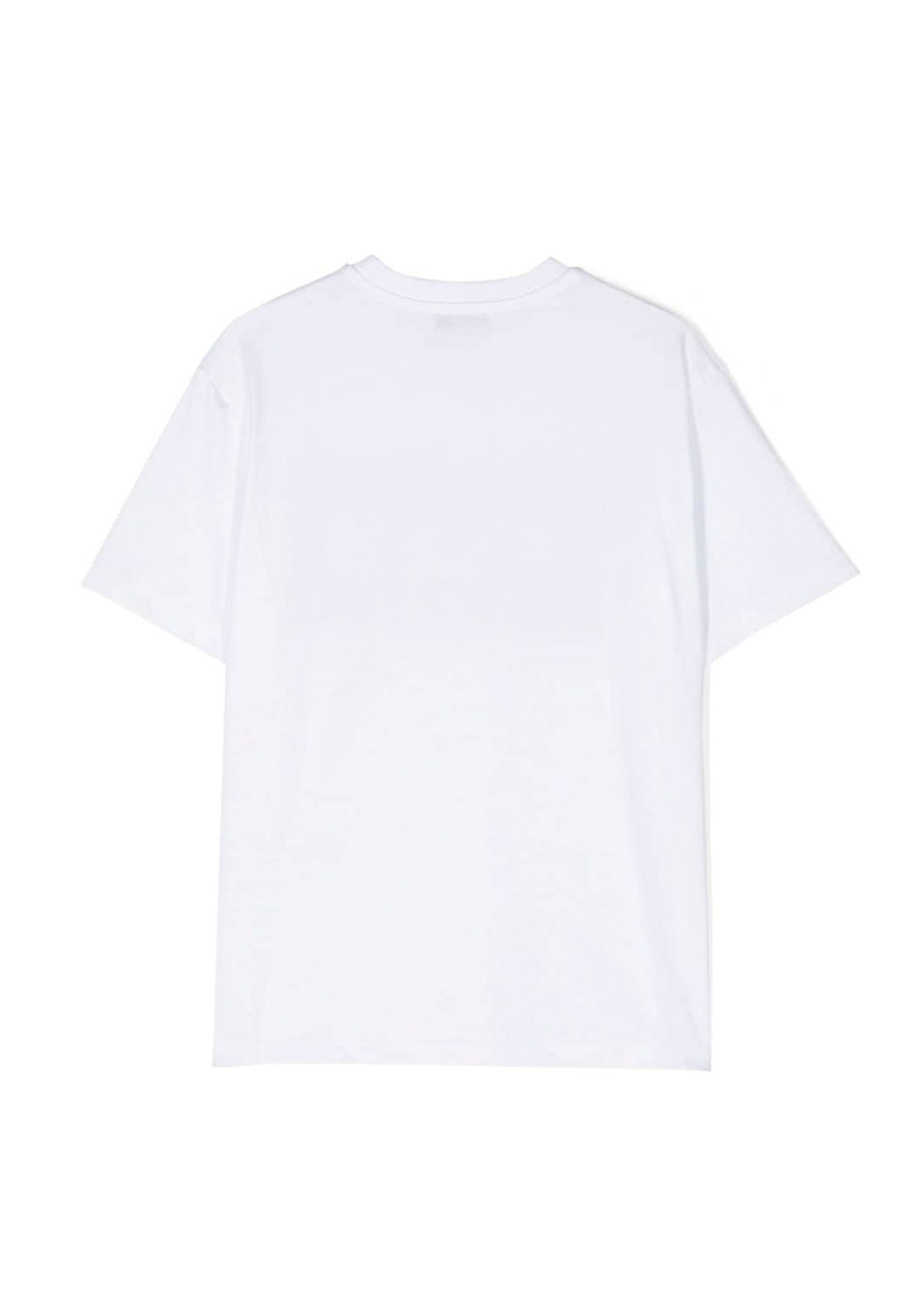 MSGM Kids T-Shirt Bianca con Logo per Bambini