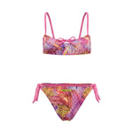 4Giveness Kids Costume Due Pezzi Fantasia Pink Butterfly per Bambine