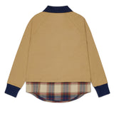 Dsquared2 Kids Camicia Beige e Fantasia a Quadri Unisex
