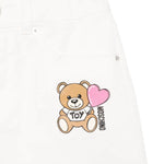 Moschino Kids Gonna Panna Denim per Bambine