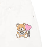 Moschino Kids Gonna Panna Denim per Bambine