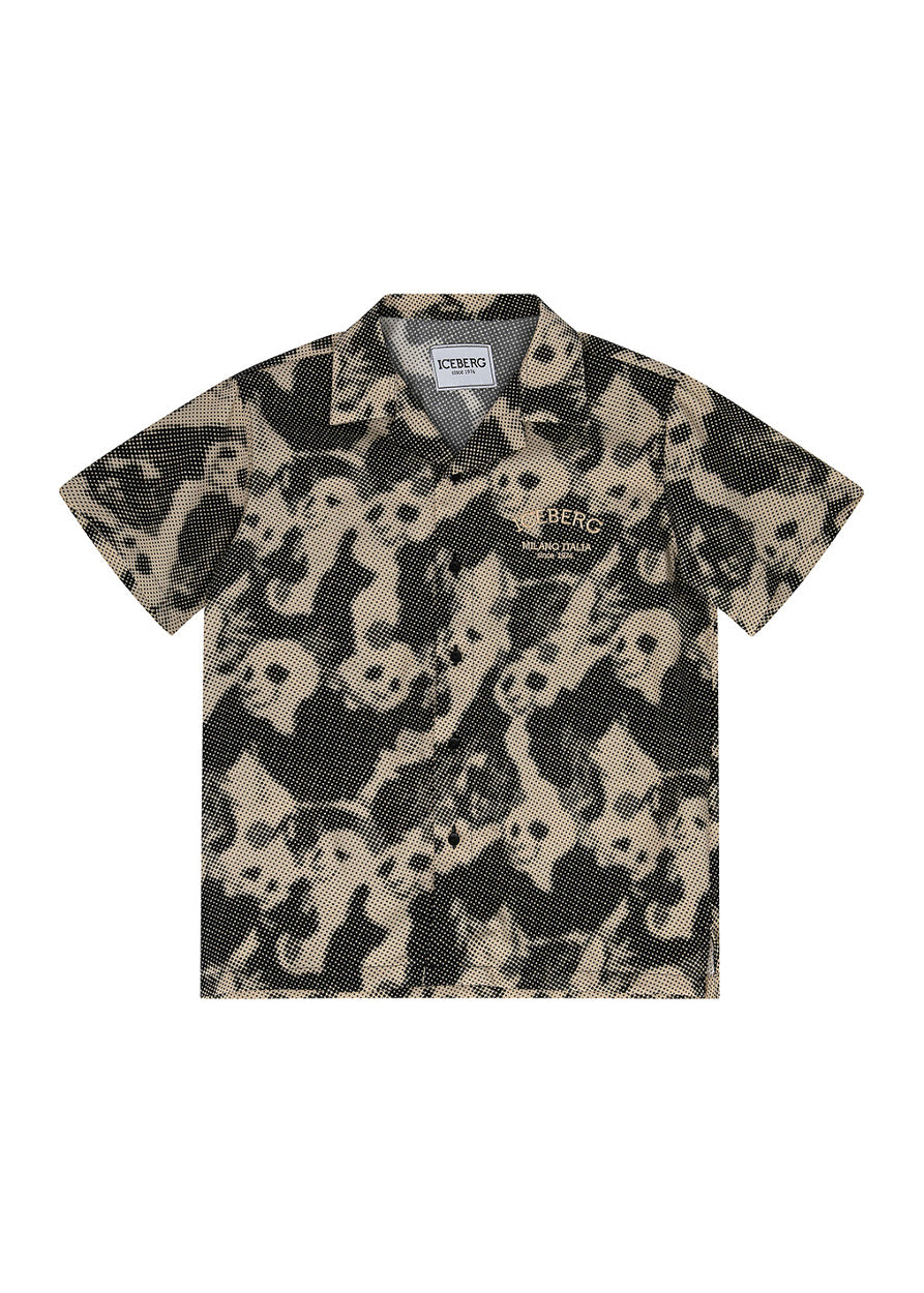 Iceberg Kids Camicia Fantasia Panda per Bambini