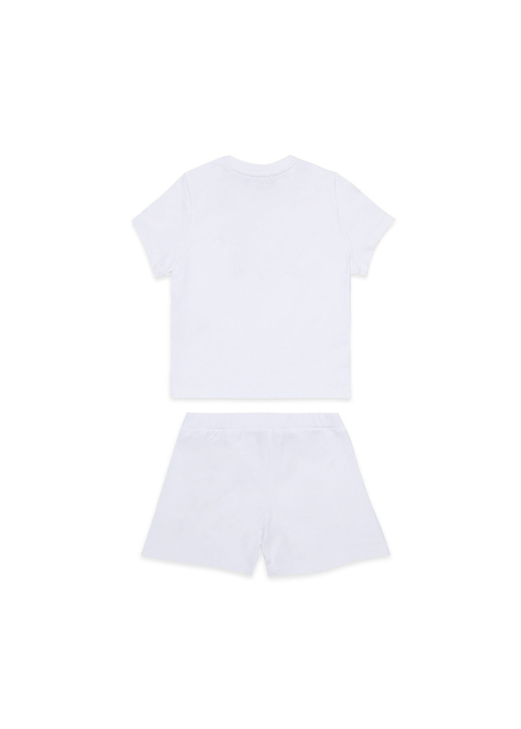 Dsquared2 Kids T-shirt Bianca con Shorts per Neonati