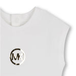 Michael Kors Kids Abito in Denim con Logo per Neonate
