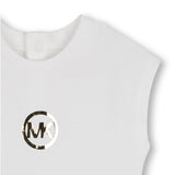 Michael Kors Kids Abito in Denim con Logo per Neonate