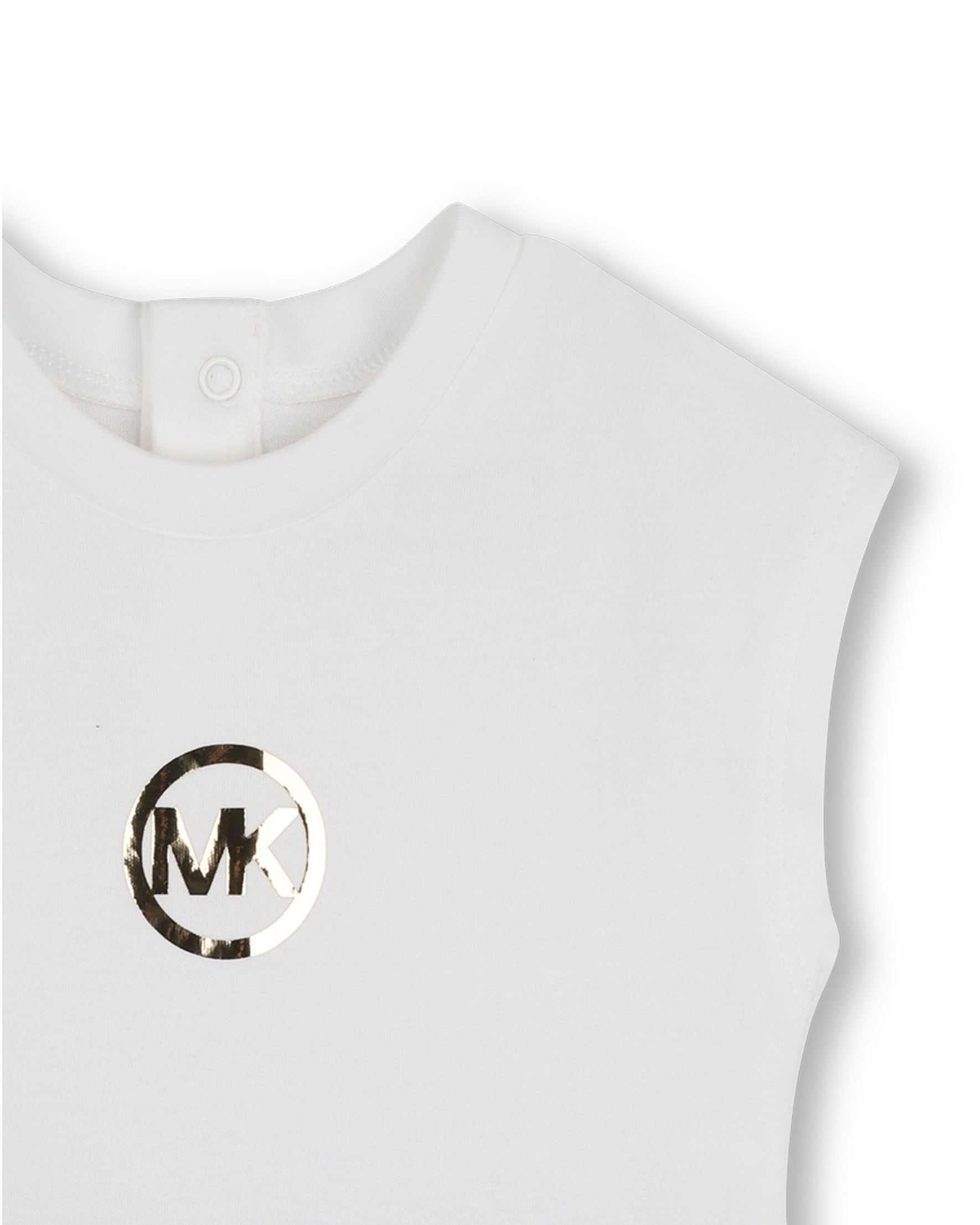 Michael Kors Kids Abito in Denim con Logo per Neonate