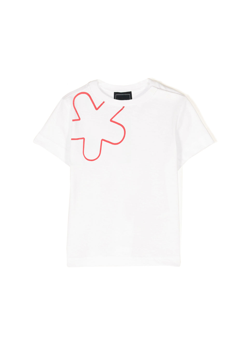 EffeK T-shirt Bianca con Stampa per Neonati (fronte)