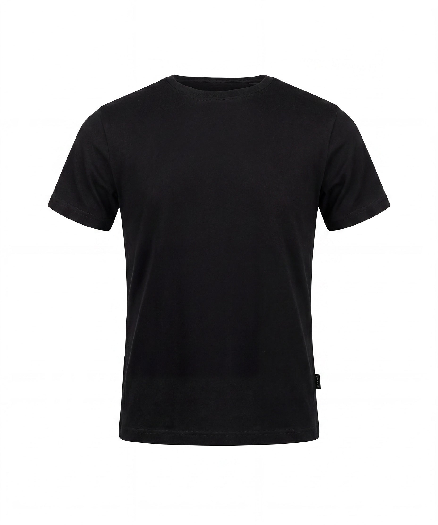 Daniele Alessandrini Kids T-Shirt Nero con Targhetta Logo per Bambini