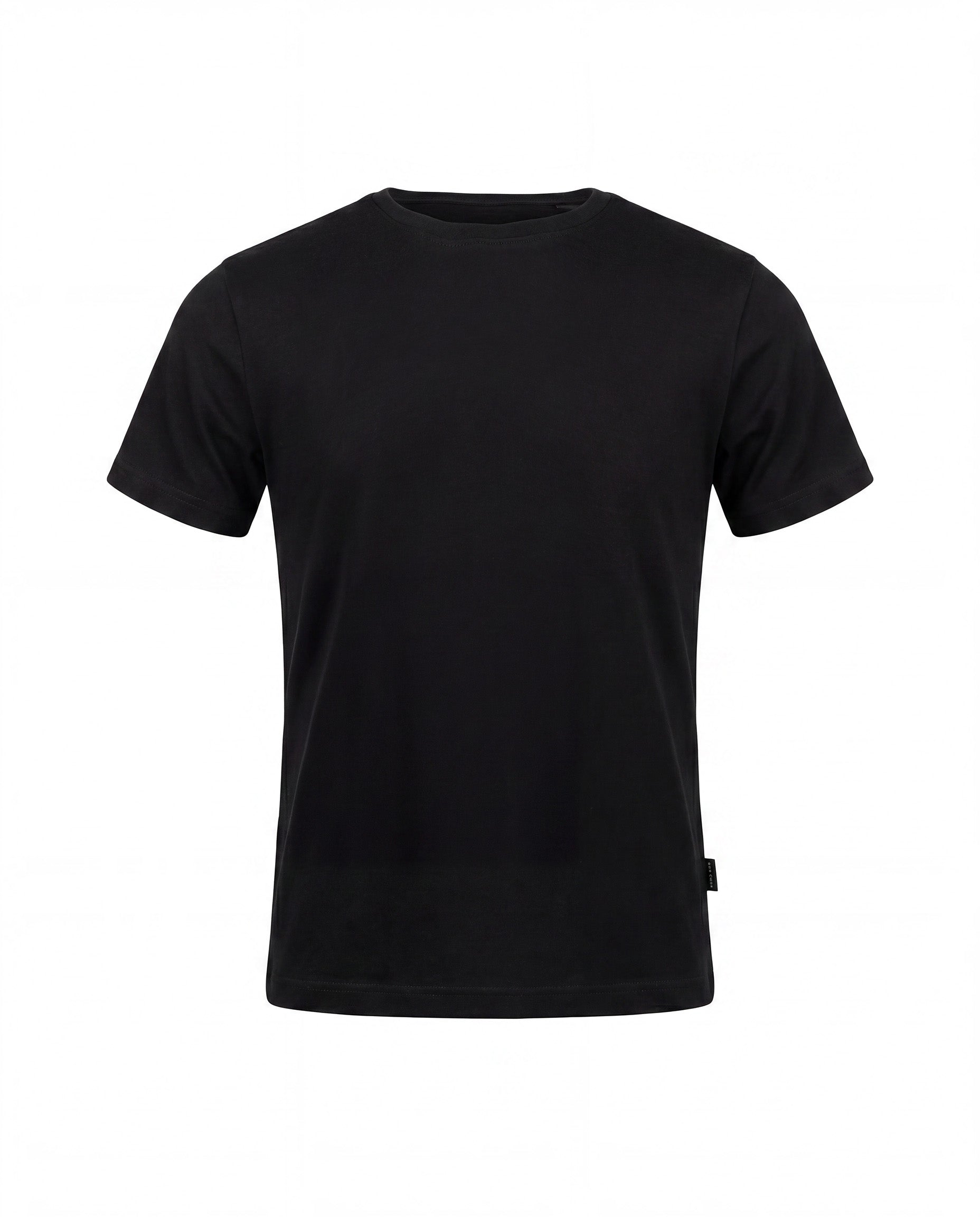 Daniele Alessandrini Kids T-Shirt Nero con Targhetta Logo per Bambini