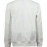 John Richmond Kids Felpa Bianco con Stampa e Strass per Bambine
