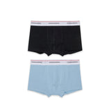 Dsquared2 Kids Set 2pz. Boxer Nero/Celeste per Bambini
