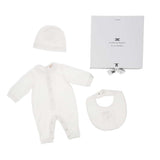 Elisabetta Franchi La Mia Bambina Kit Tutina + Cappello + Bavetta per Neonate