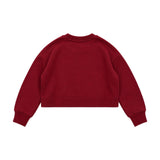 Diesel Kids Felpa Corta Bordeaux per Bambini