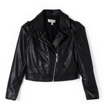 Twinset Kids Giubbino di Pelle con Volant (fronte)