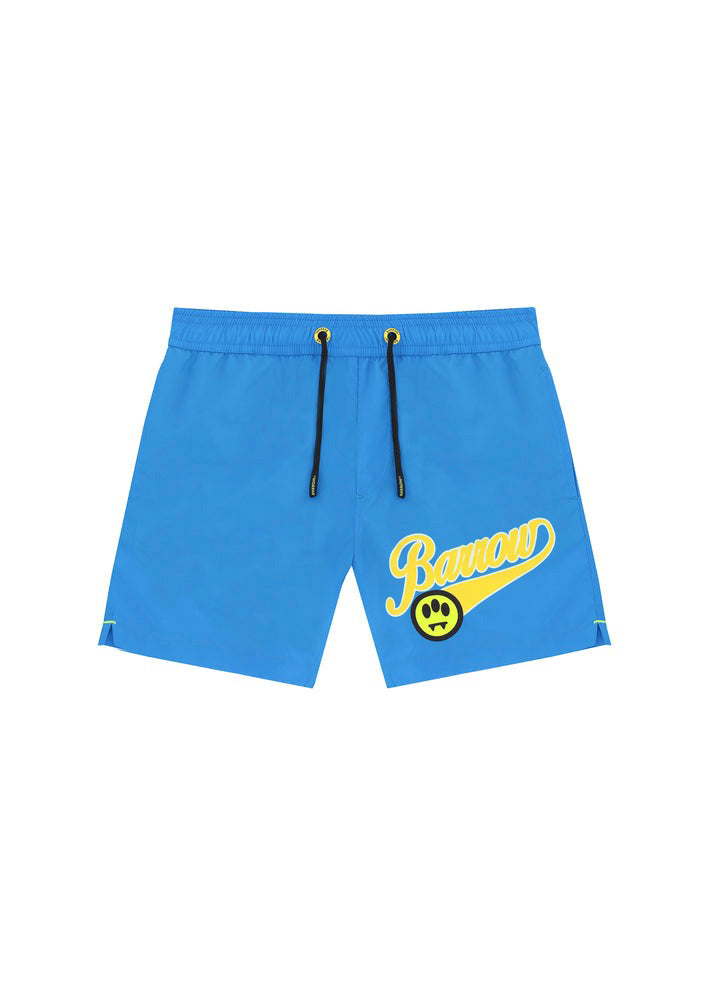 Barrow Kids Costume Boxer Blu Sky con Logo per Bambini