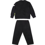 Barrow Kids Conmpleto Nero Felpa e Pantaloni con Stampa Logo per Neonate (retro)