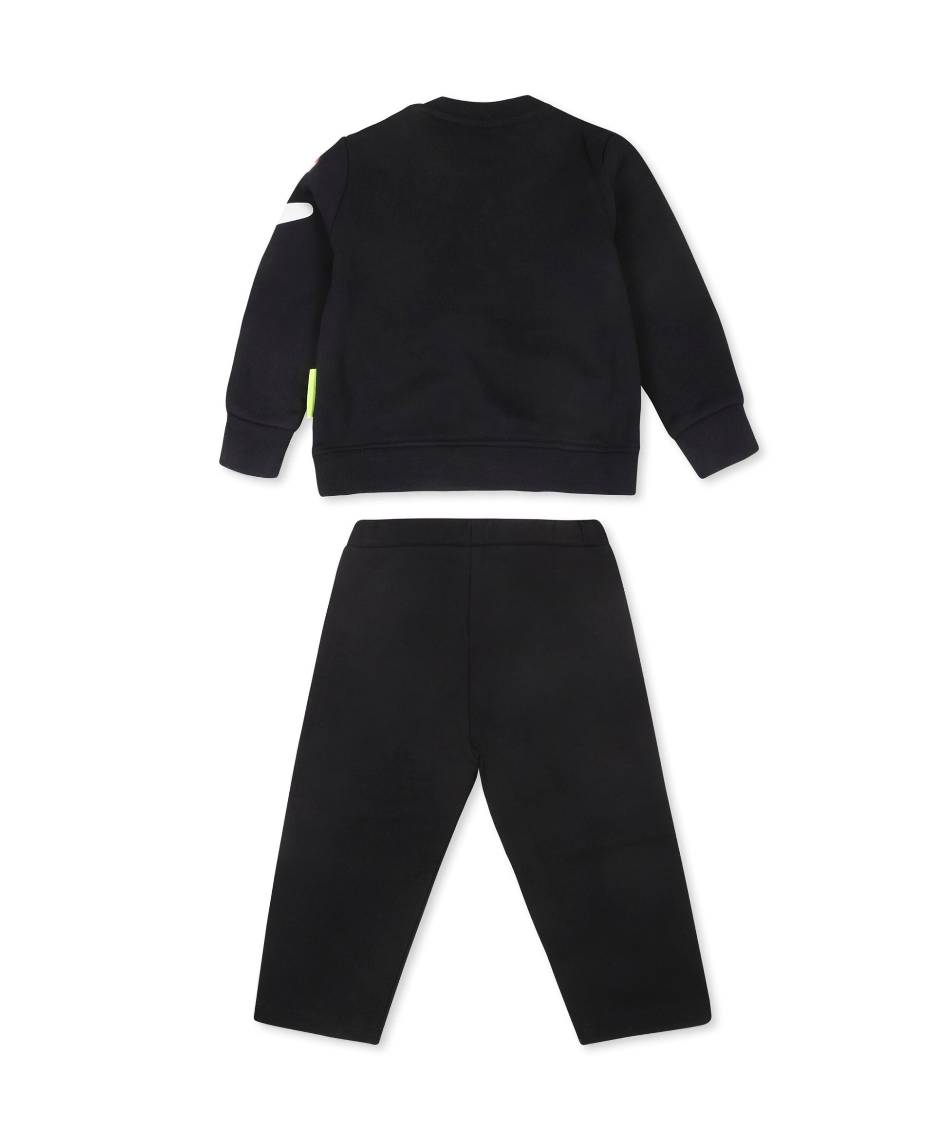 Barrow Kids Conmpleto Nero Felpa e Pantaloni con Stampa Logo per Neonate (retro)