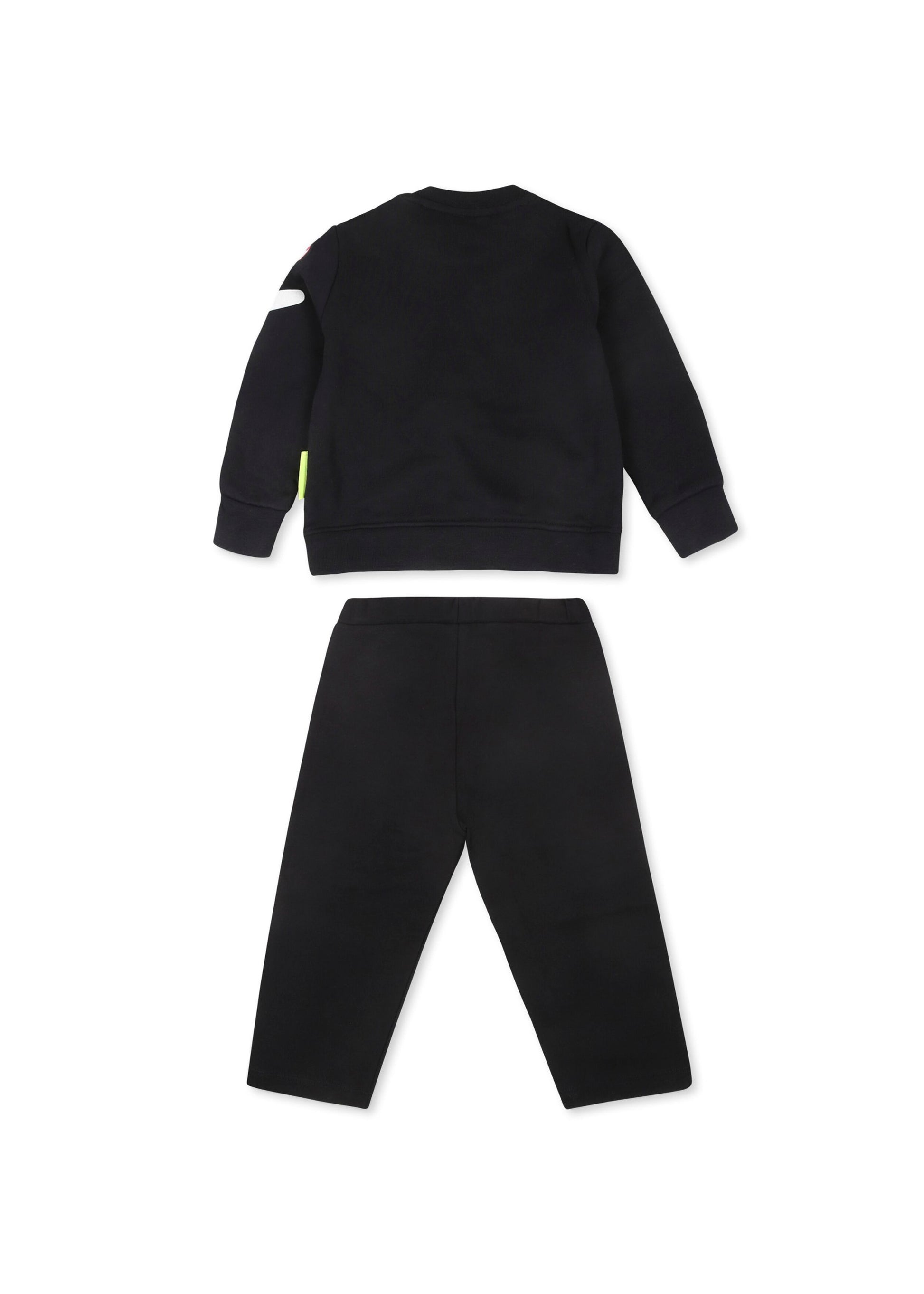 Barrow Kids Conmpleto Nero Felpa e Pantaloni con Stampa Logo per Neonate (retro)