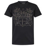 John Richmond Kids T-Shirt Nero con Strass per Bambini