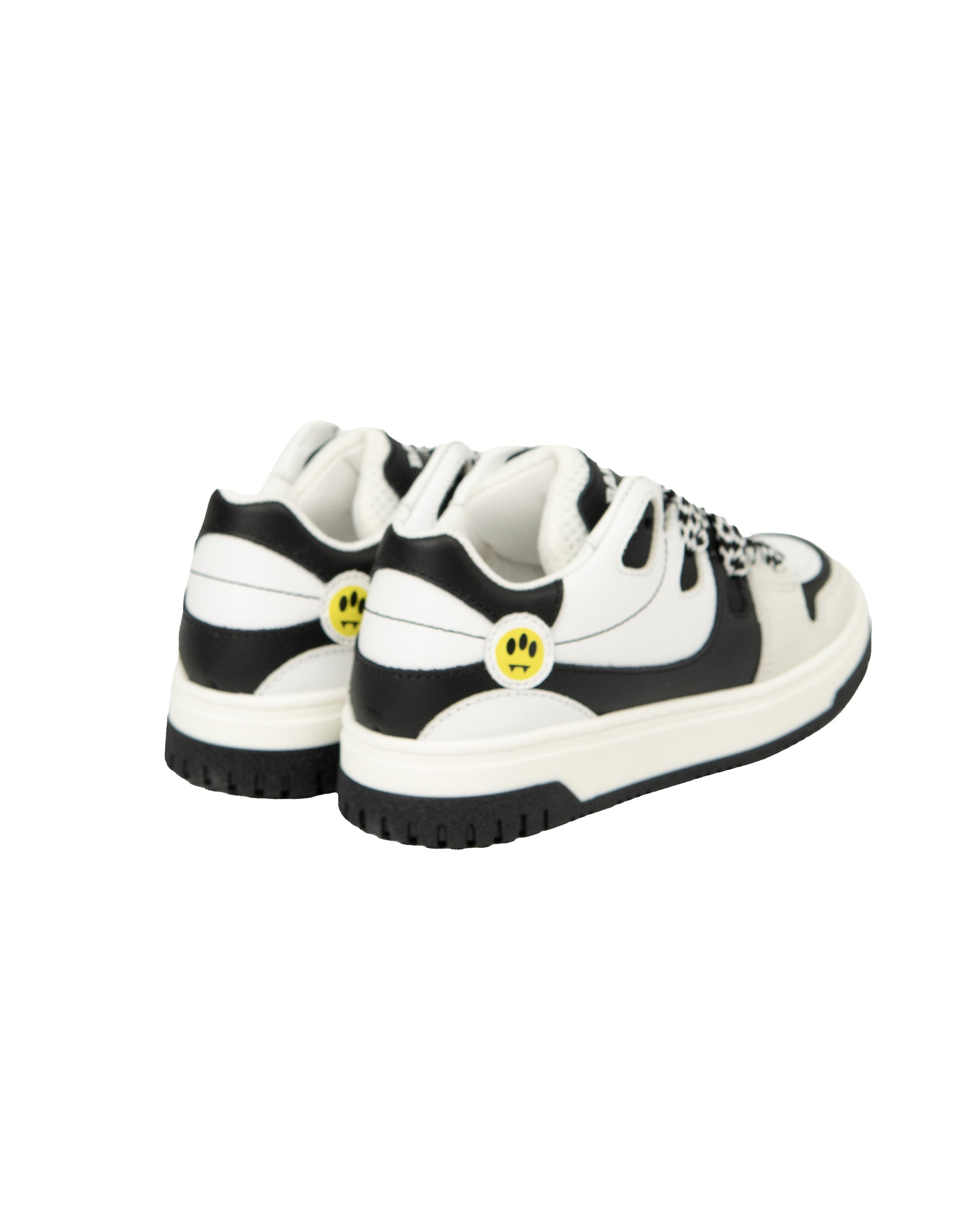 Barrow Kids Sneakers Bianco e Nero con Logo per Bambini