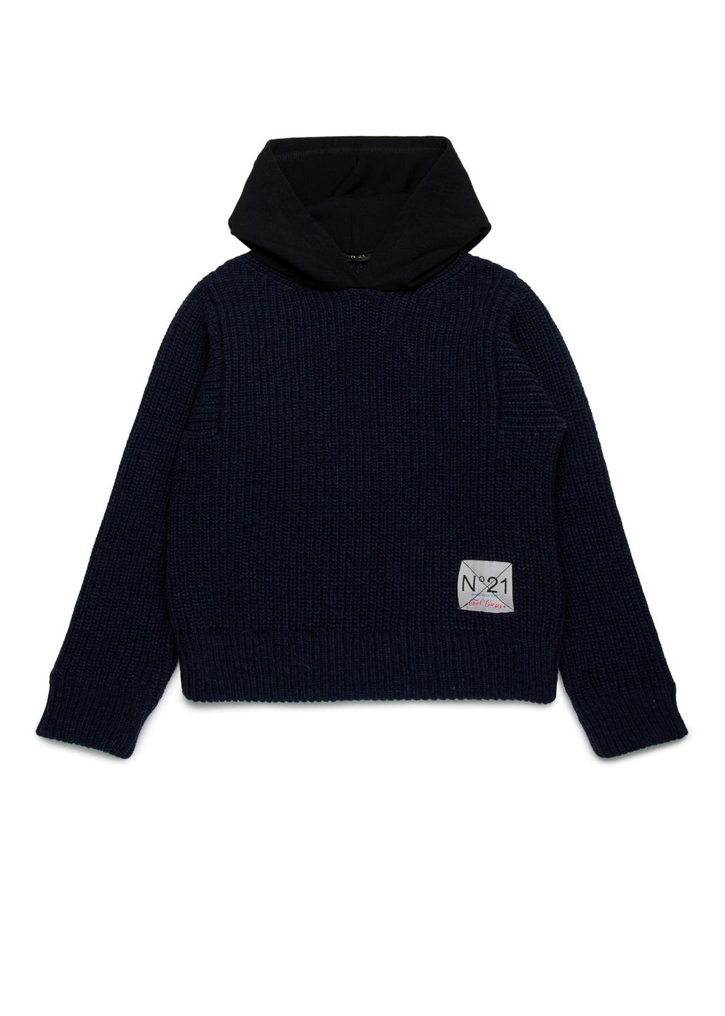 N°21 Kids Maglioncino con Cappuccio Blu per Bambini