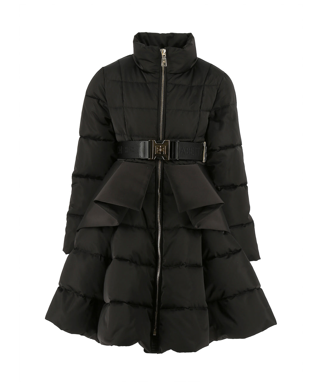 Elisabetta Franchi La Mia Bambina Piumino Nero Long per Bambine