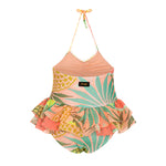 Effek Costume Monokini Fantasia Fruits con Ruches per Neonate