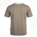 Yes London Kids T-Shirt Fango con Colletto Ricamato per Bambini