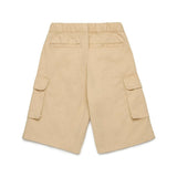 Diesel Kids Bermuda Beige con Tasche e Micro Oval D per Bambini