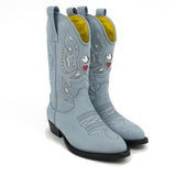 Dsquared2 Kids Stivale Camperos Celeste per Bambine