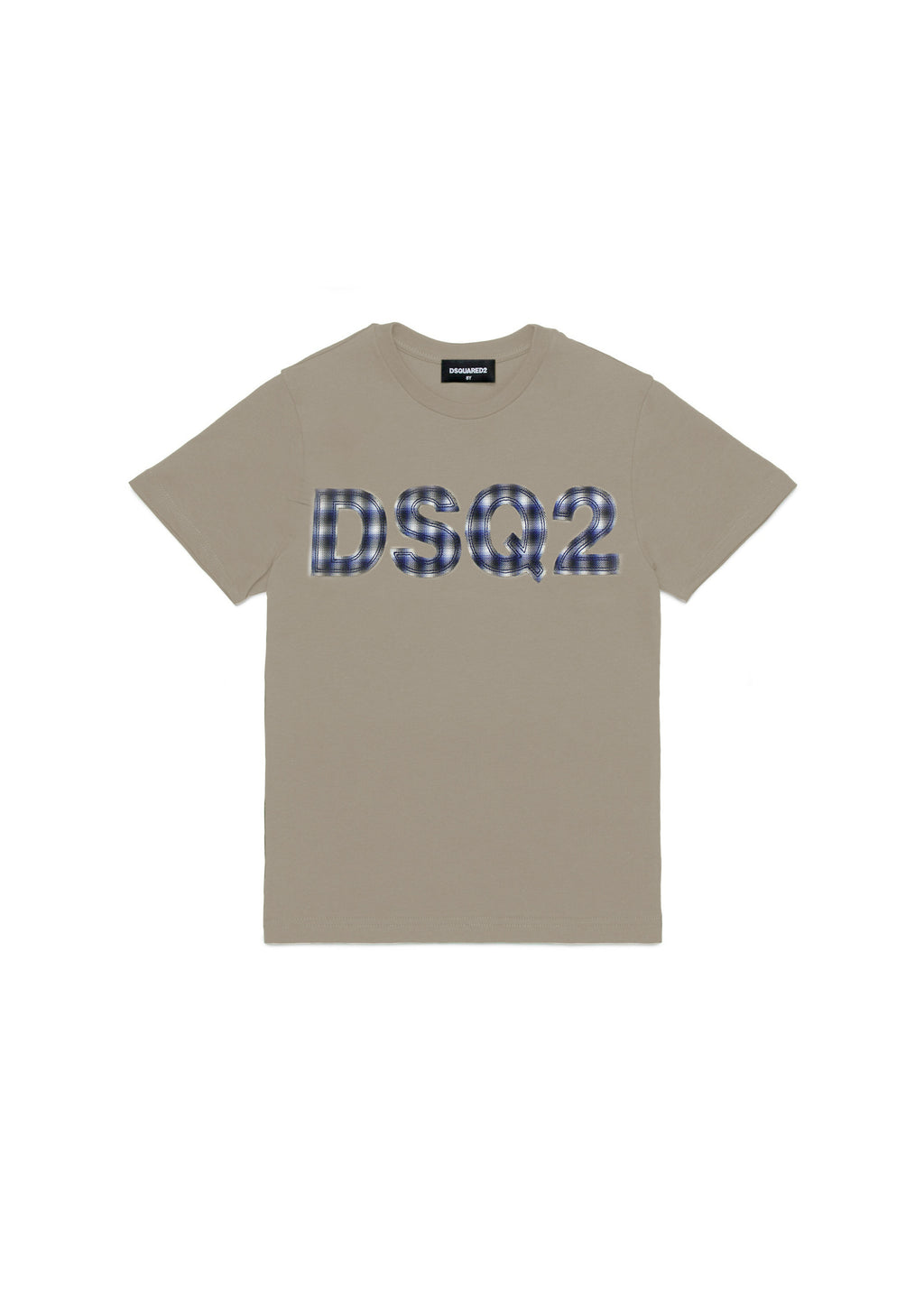 Dsquared2 Kids Beige T-shirt with Logo Embroidery for Children