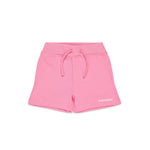 Dsquared2 Kids Short Rosa in Felpa con Logo per Neonate