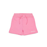 Dsquared2 Kids Short Rosa in Felpa con Logo per Neonate
