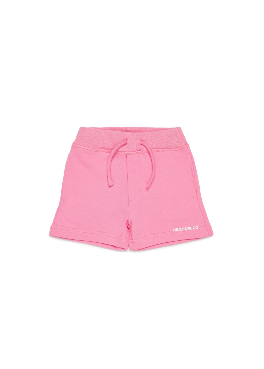 Dsquared2 Kids Short Rosa in Felpa con Logo per Neonate