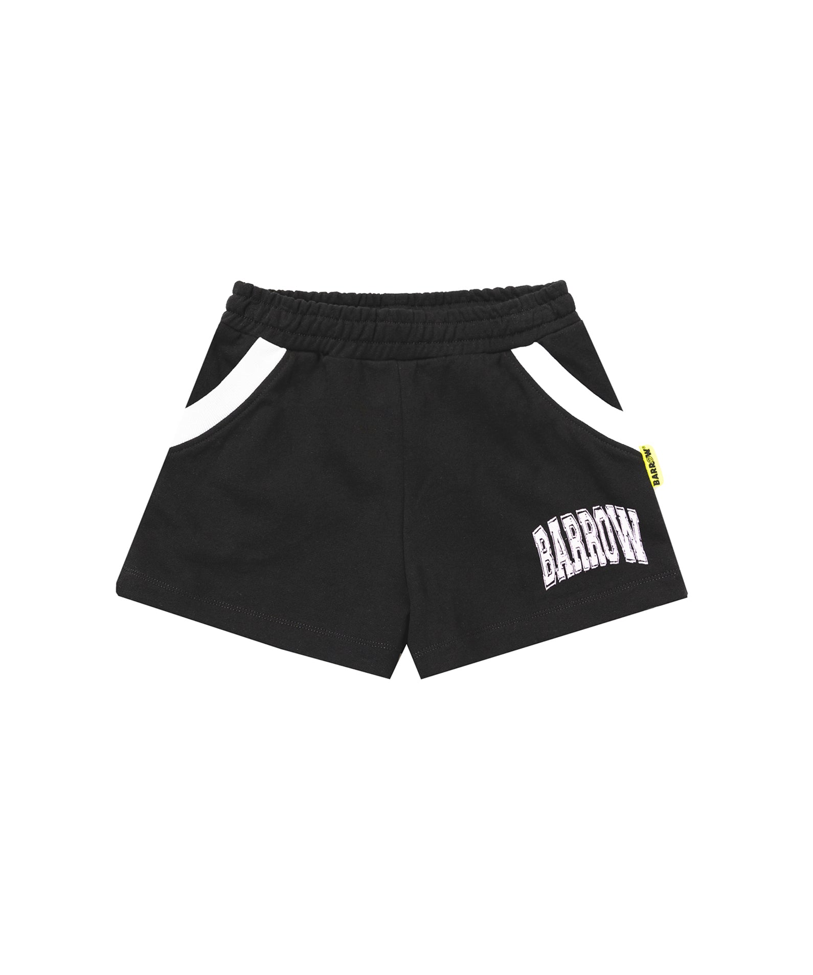 Barrow Kids Shorts Neri con Logo per Bambine