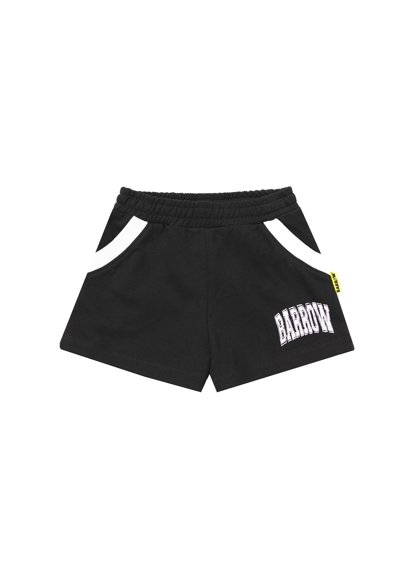 Barrow Kids Shorts Neri con Logo per Bambine