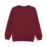 MSGM Kids Felpa Girocollo Borgogna con Logo per Bambini
