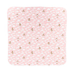 Moschino Kids Coperta Double-Face Rosa con Fantasia Logo per Neonata