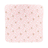 Moschino Kids Coperta Double-Face Rosa con Fantasia Logo per Neonata