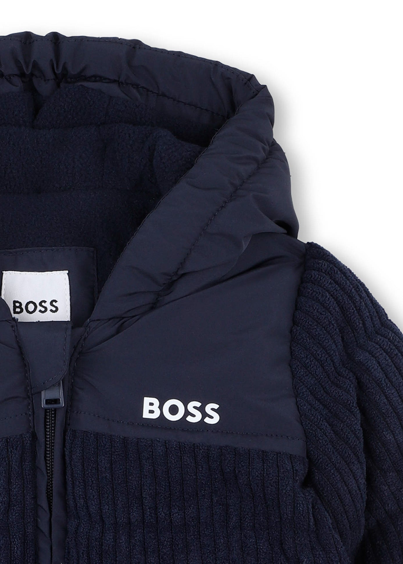 Boss Kids Giubbino Navy con Cappuccio per Neonati
