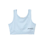 Hinnominate Kids Top Crop Acqua con Logo per Bambine (fronte)